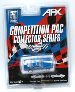 AFX RACEMASTERS  Mega-G+ COMPETITION PAC Blue 1966 Ford Mustang 22086 3000pc Ltd