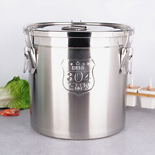 6L Airtight Rice Bucket Canister Food Storage Containers Stainless Steel 304 US
