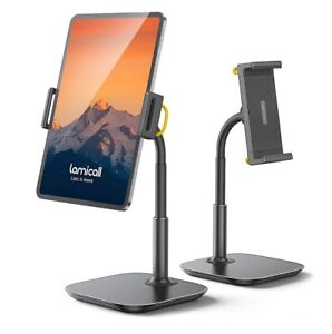 Tablet Stand Holder Gooseneck - Phone Mount 2.5Lb Heavy Duty Base LAMICALL DT01