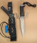 BUCK KNIVES BUCKMASTER 184 Survival Knife USA w/Sheath/Spikes & Pouch/ Solid