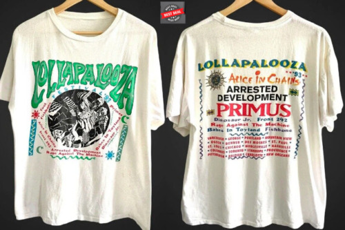 Lollapalooza T-Shirt 1993 Vintage Festival Music Tour Concert Large Giant S-3xl