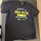 Property of John Deere Mens Size 2 XL T-shirt Nothing Runs Like a Deere Black