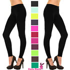 SOLID FULL LENGTH SEAMLESS STRETCH FOOTLESS STOCKINGS LONG PANTS LEGGINGS