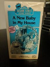 Sesame Street A New Baby In My House VHS 1994 RARE