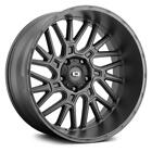 20 inch 20x12 Vision 404 BRAWL Satin Black wheels rims 8x170 -51