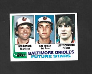 1982 Topps Cal Ripken Jr Bob Bonner Jeff Schneider Future Stars Rookie RC #21
