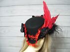 Black Ladies Tricorn Hat, Renaissance Pirate Hat, 1800s Tricorn, Halloween Hat