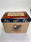 Susan Winget Ceramic Farmhouse Rooster Weathervane Recipe Box