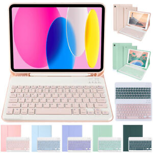 Bluetooth Keyboard Smart Leather Case For iPad 5/6/7/8/9/10th Gen Air 4 5 Pro 11