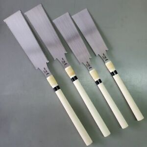 Mint Japanese Old hand Saw Carpentry Pull Double Blade Tool Nokogiri Set of 4