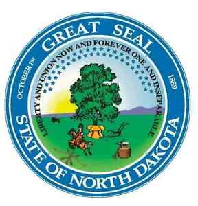 North Dakota State Seal Sticker Decal R551