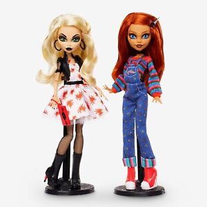 Monster High Skullector Chucky and Tiffany Doll 2-Pack, In Hand