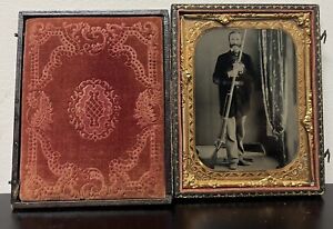 New ListingCivil War 1/4 Plate Soldier Armed With Musket