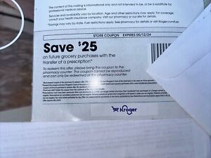 Kroger Prescription Coupon Save $25