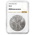 2013 $1 American Silver Eagle NGC MS69 Brown Label
