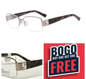 BOGO~ LUXE Eyewear Swarvoski Crystal WL0342 brown Eyeglasses FRAMES 54-17-135