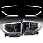 VLAND For 14-21 Toyota Tundra Full LED Sequential Projector Headlights - Chrome (For: 2019 Tundra)