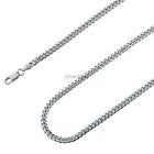 925 Sterling Silver Miami Cuban Link Chain Necklace 4mm 18'' Through 30'' ITALY