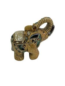 Vintage De Rosa Ceramic Handmade Rinconada Elephant Silver Anniversary # 771