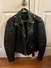 Black schott leather jacket men’s size 40 good condition