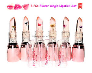 6 PCs Color Changing Flower Magic Lipstick Set - Moc Allure Magic Lipstick Set