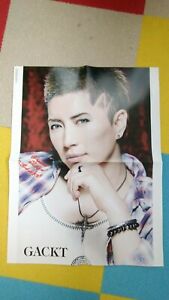 Gackt  Two-fold Double-sided Poster Japan Visual Kei