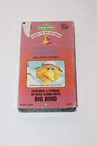 Sesame Street I Want To Go Home VHS Tape 1992 Start to Read Video Big Bird Film