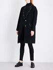 The Kooples Women's Long Sleeve Studded Wool Coat In Black Size 34 $900