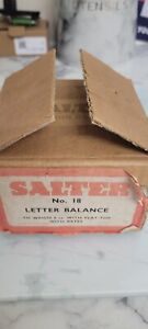 Vintage Salter Letter Postal Scales Desk boxed TV Film Prop Display Collectable