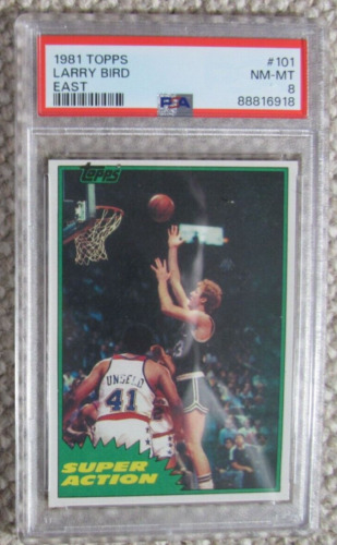 New Listing1981-82 Topps Larry Bird Super Action #101 PSA 8 Boston Celtics HOF