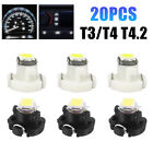 20X T4 T3 Neo Wedge LED Dash Switch Lamp A/C Climate Control HVAC Light Bulbs+++