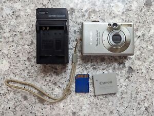 New ListingCanon Powershot Sd400 Digital Elph Camera Works. Sliver