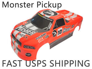 1/10 RC Painted Precut On Road Drift Touring Monster Pickup Car Body Shell 190mm