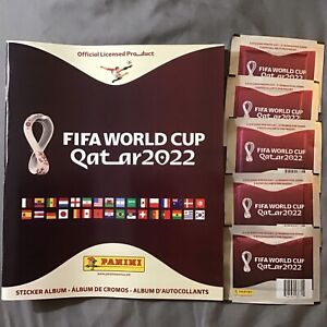 FIFA WORLD CUP QATAR 2022 Album + 5 Packs STICKER 25 stickers NEW