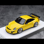 Rare MakeUp 1:43 Diecast Car Model Porsche 911 997 GT3 RS BBS Wheel Speed Yellow