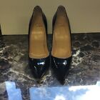 100 Auth Women Louboutin so Kate 120 Black Patent Pumps/heels 39 1/2