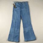 NOS Vintage Zeppelin Flare Jeans Men’s 32x31 Blue Denim Light Wash 70s Hippie