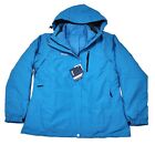 Wantdo Women's XL Waterproof Ski Jacket Windproof Rain Jacket Snow Coat
