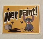 Stitch Wet Paint sign Poster Print Original Rare Disney World park Prop cast new