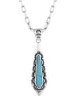 Montana Silversmiths Women's Southwest Turquoise Stream Necklace Silver
