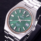 VINTAGE OMEGA SEAMASTER COSMIC 2000 AUTOMATIC EMERALD DIAL DATE MEN'S WATCH