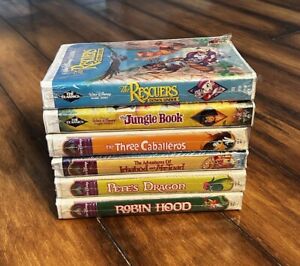 Lot of 6 Disney Sealed VHS Clamshell VCR Movie Tapes New