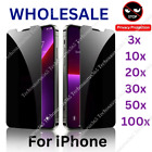 Privacy Screen Protector Tempered Glass Lot For iPhone 15 14 13 12 11 Pro XR 8 7