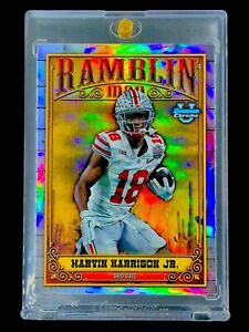 MARVIN HARRISON JR. ROOKIE REFRACTOR Silver Holo Chrome RC - OHIO STATE