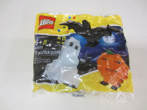 Lego 40020 Pumpkin Ghost Bat Retired Set New in Package Halloween Bag Sealed