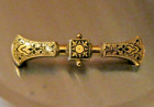 Antique Victorian Etruscan Revival 14k gold pin brooch scrap or not 3.95 g