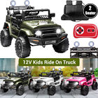 12V Electric Vehicle Jeep Car w/Remote Control Kids Ride On Truck Toys 2-Seater