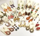 Large Earrings Lot - 20 Pairs Statement & Dangle Wholesale Colorful Variety