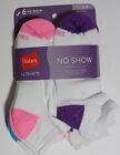 Hanes Ultimate Women's Soft & Cushioned No Show Socks 6-Pack Size 5-9 C10