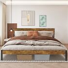 Codesfir Bed Frame with Headboard and 14 Heavy Duty Steel Slats Queen/King Size